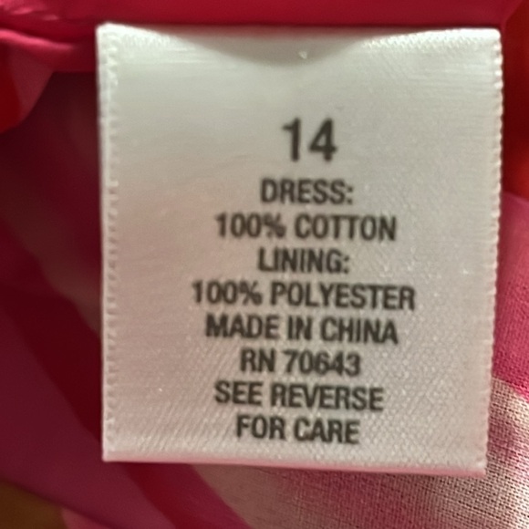 Dressbarn Dress Size 14 Sleeveless Multi Color Mid Length - Picture 11 of 11